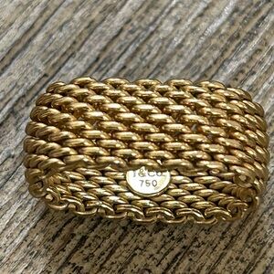 Tiffany & Co. Gold Sommerset mesh Ring